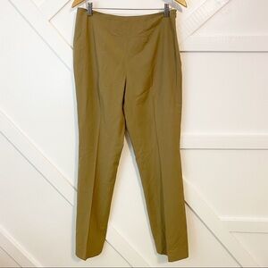 Carlisle High Rise Pull On Dress Pants Khaki Sz 10
